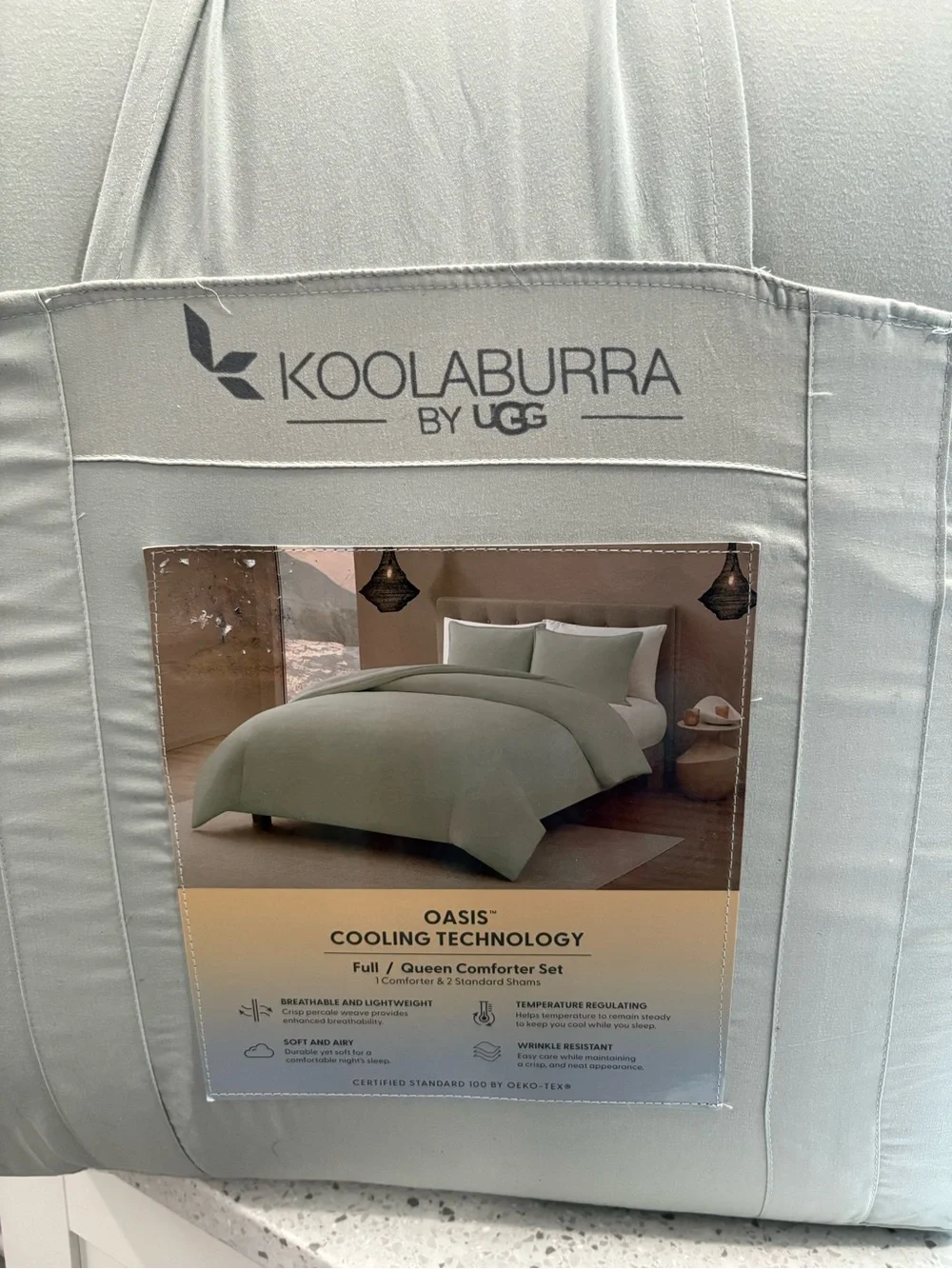 NEW Koolaburra by UGG Oasis Cooling Technology Full/Queen Comforter Set